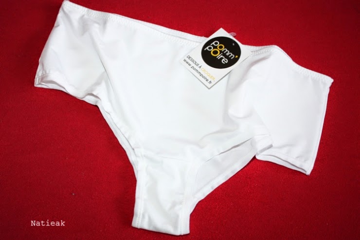 Slip et boxer tanga ivoire Easy de Pomm'poire