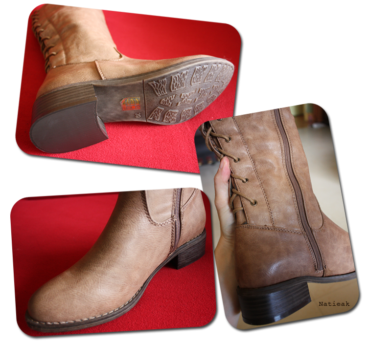 bottes Gladys sont en simili cuir