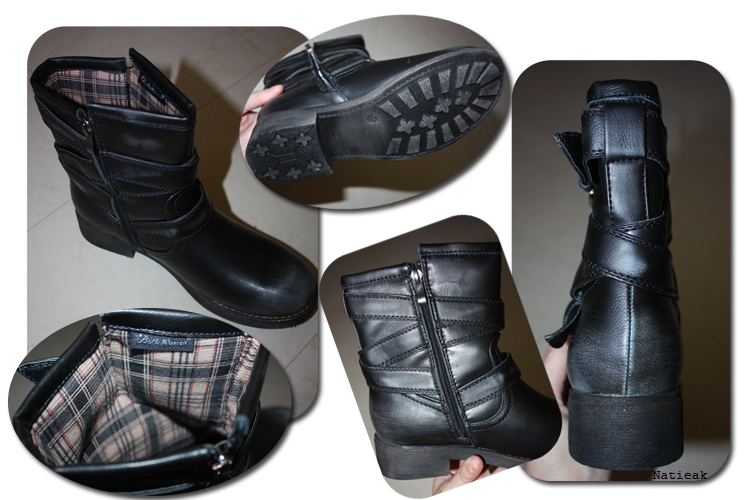 bottine Skin black en simili cuir