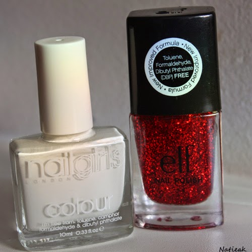 vernis à ongles E L F Love me et blanc de nail girls colour