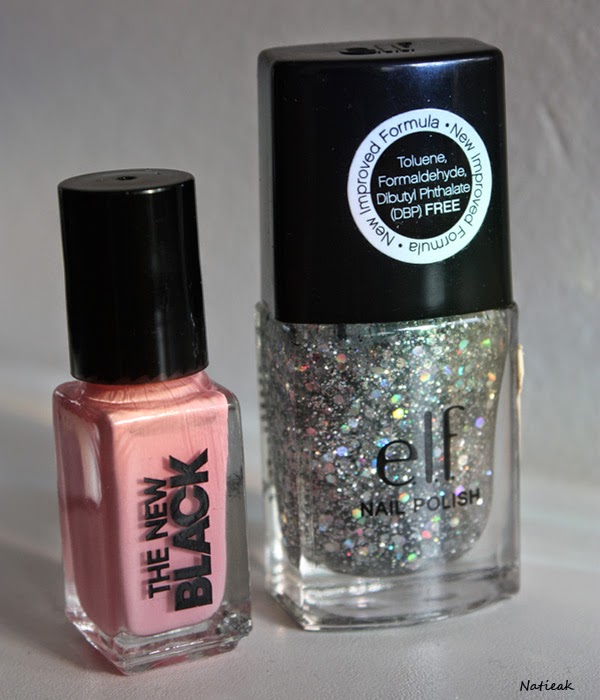 vernis à ongles E L F Dream Maker et rose pâle du kit The new black