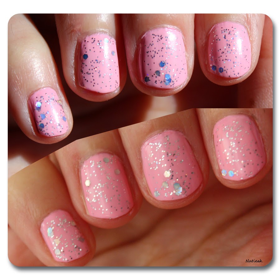 vernis à ongles E L F Dream Maker et rose pâle du kit The new black