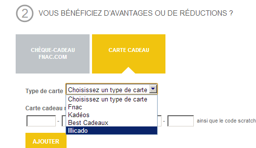 Illicado carte cadeau