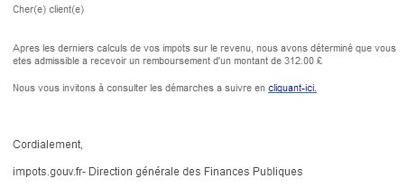 Les arnaques par Email 