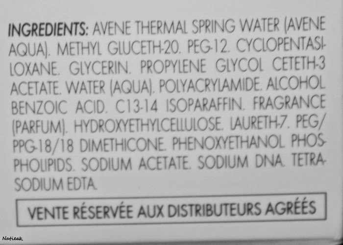 Avène Hydrance optimale Sérum hydratant composition