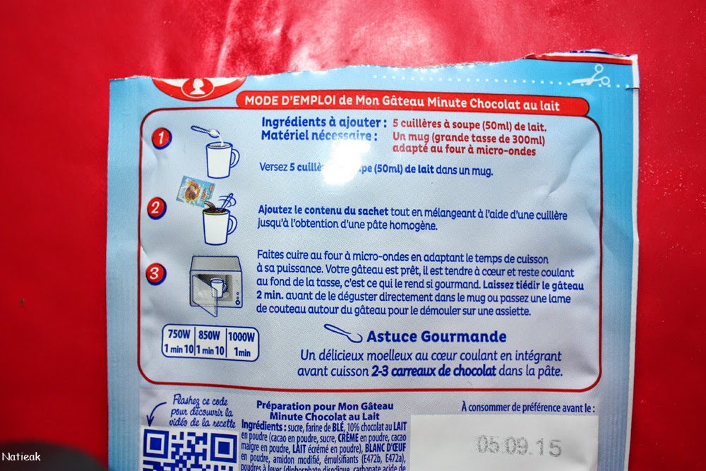 Mon gâteau minute Mug Cake D'Ancel