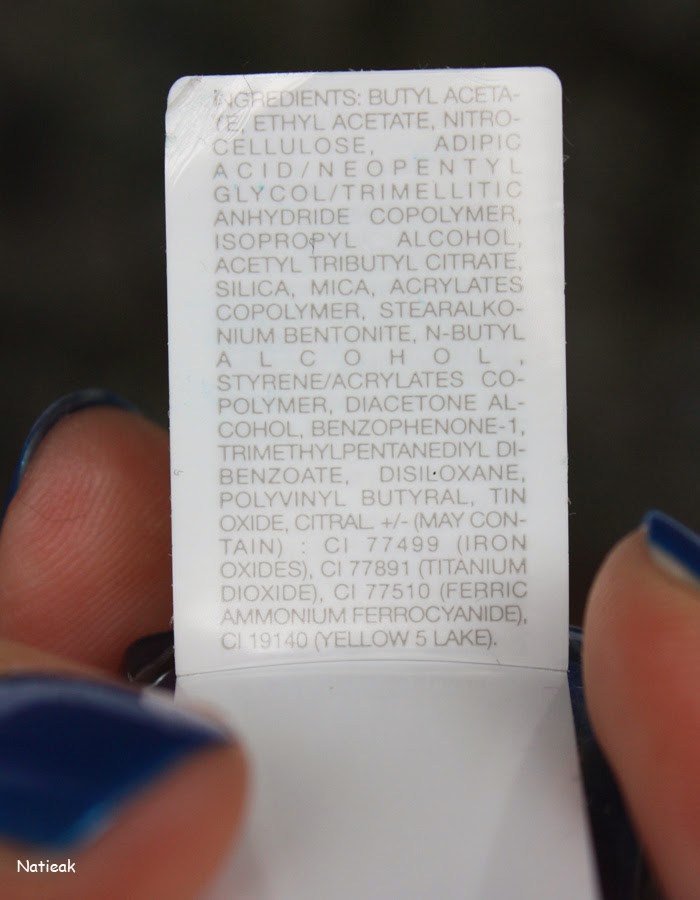 vernis à ongles Kiko 434 Psychedelic blue composition