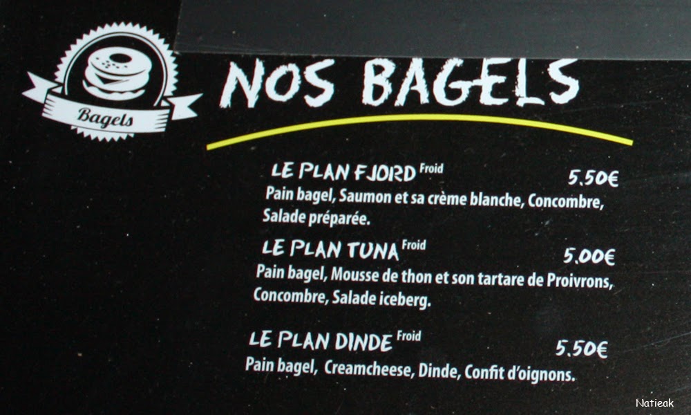 Menu restaurant Burger et Bagel à l'américaine :Le plan B