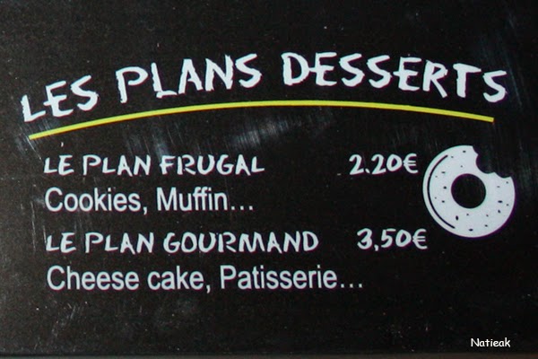 Menu restaurant Burger et Bagel à l'américaine :Le plan B