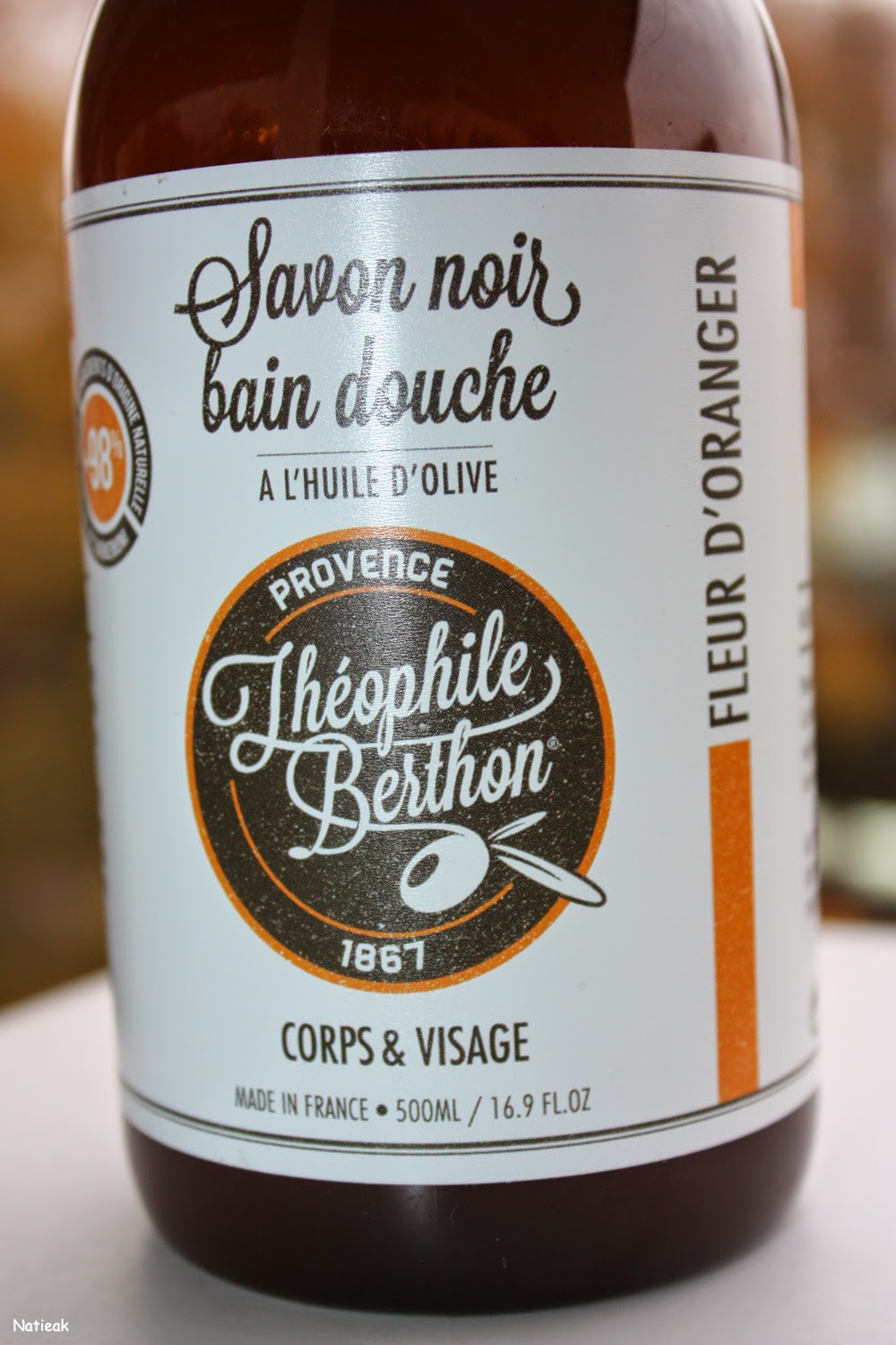 Savon noir bain douche Théophile Berthon