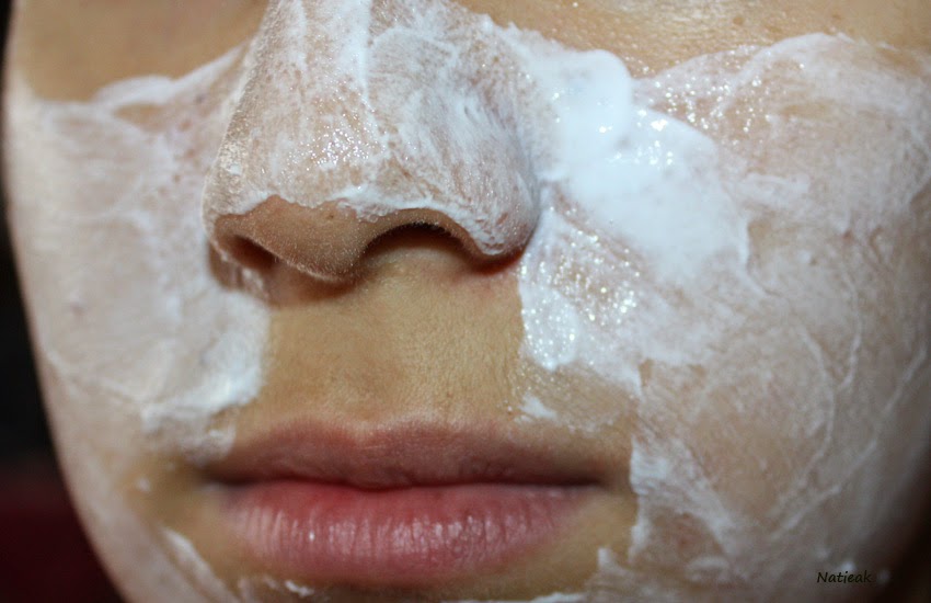 test visage Masque apaisant hydratant