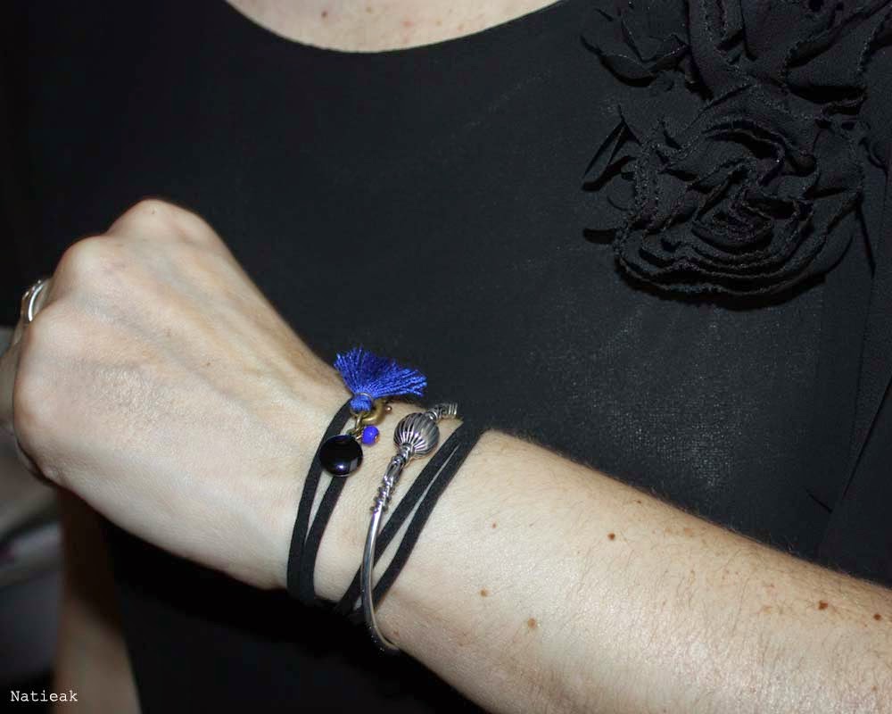 bracelet jonc nepal et Emyline creation