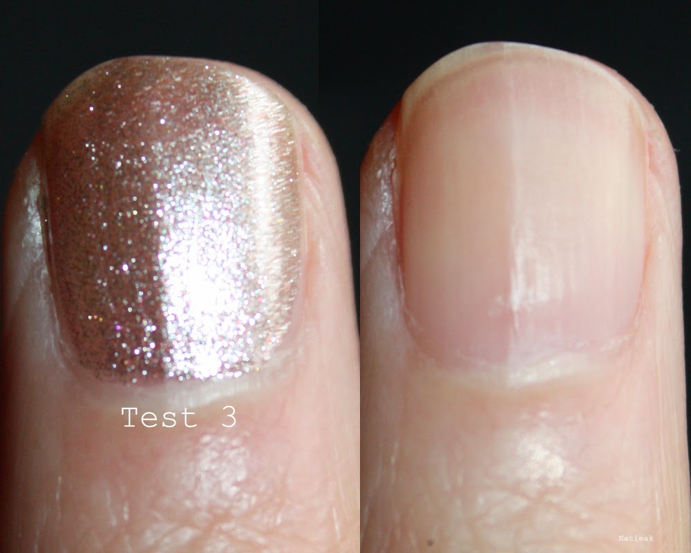 test Couleur Caramel Bain dissolvant de Leader Price