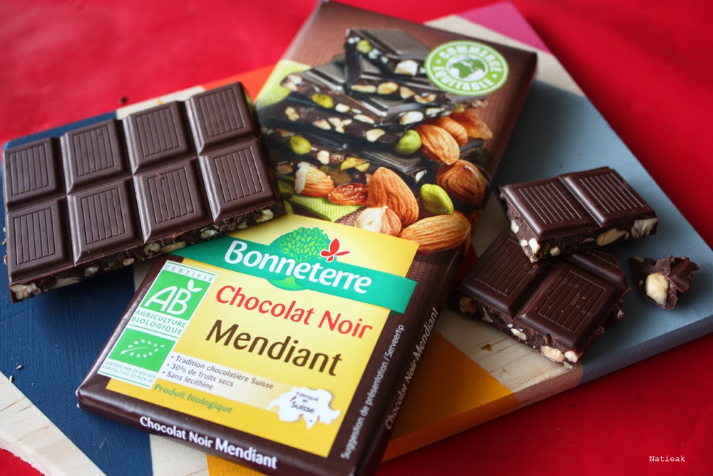 Le chocolat noir mendiant