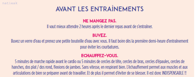 Top Body Challenge les conseils