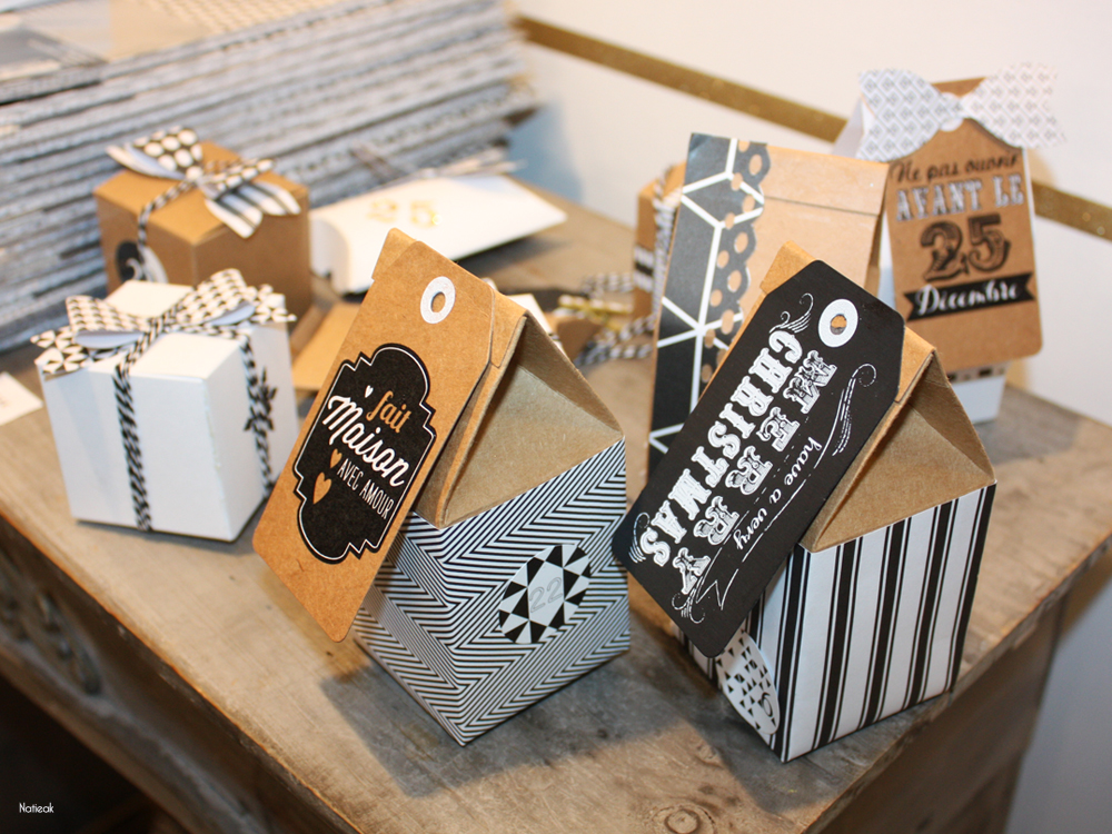 petites boîtes de Noël