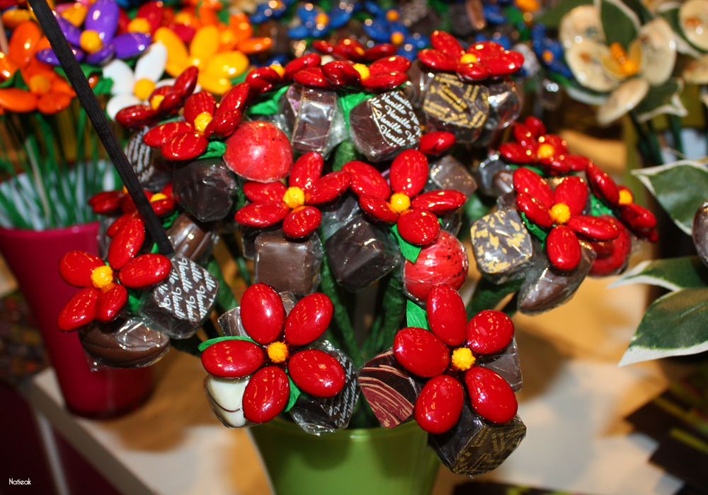 fleurs en chocolat Hors des sentiers battus