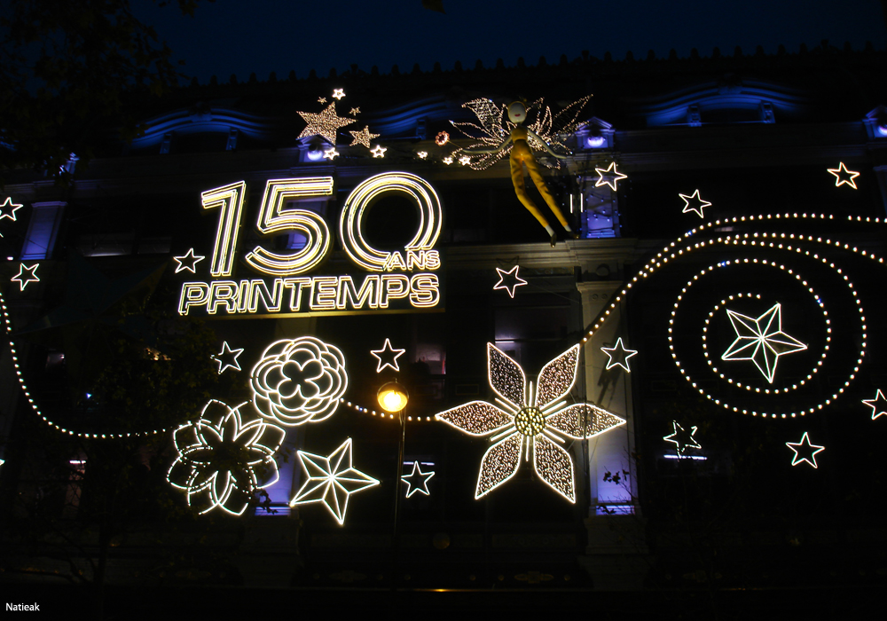 150 eme anniversaire Illuminations de Noël du Printemps 2015