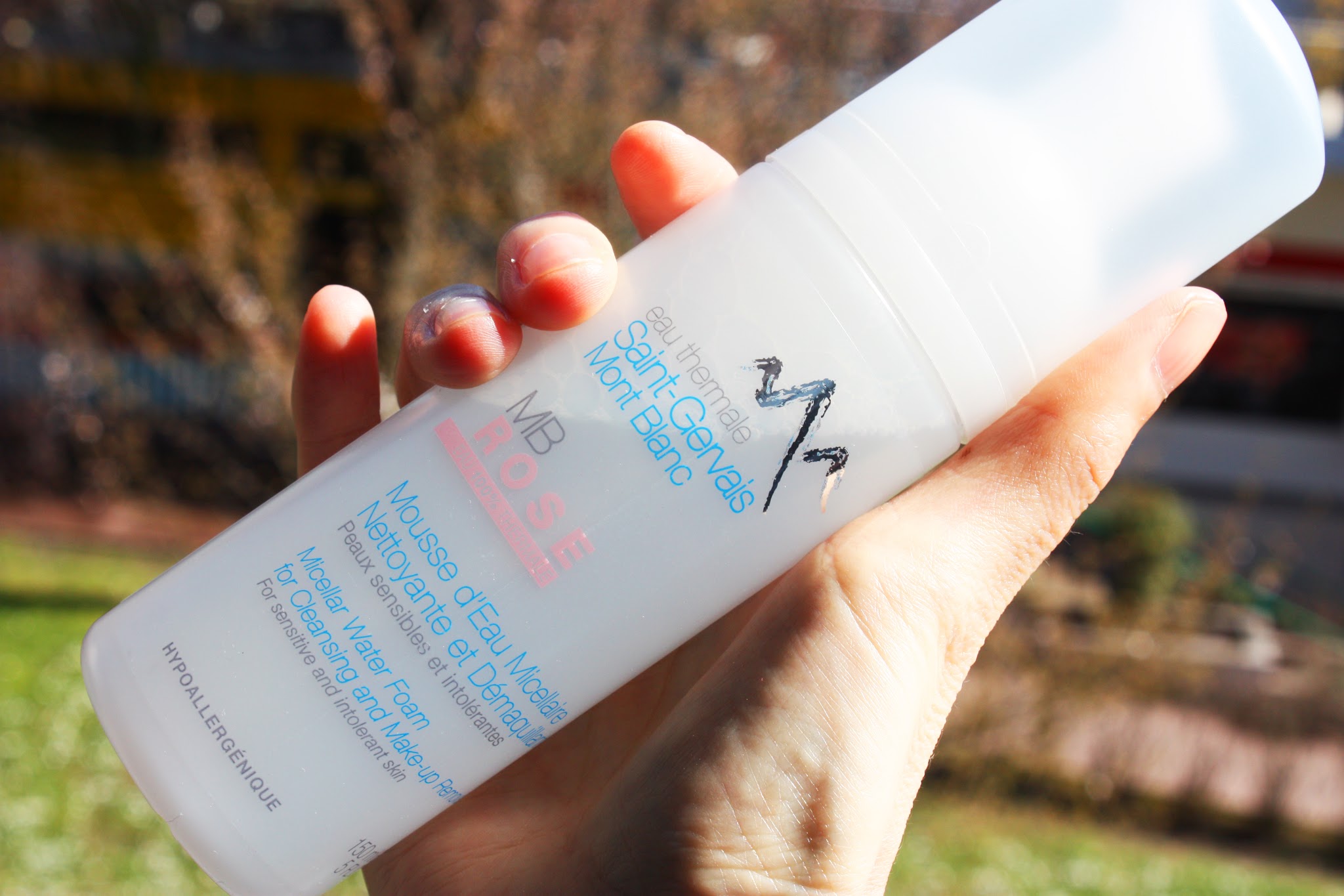 Saint Gervais Mont-Blanc MB rose mousse nettoyante