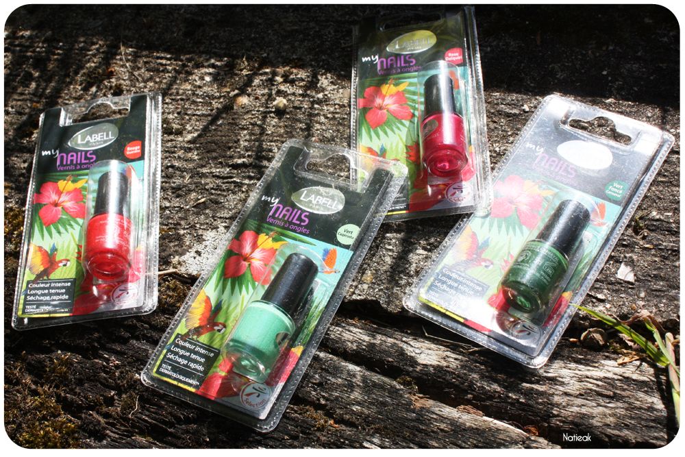 Vert Caipirinha, rouge Guarana, vert foncé carnaval et rose Daiquiri.