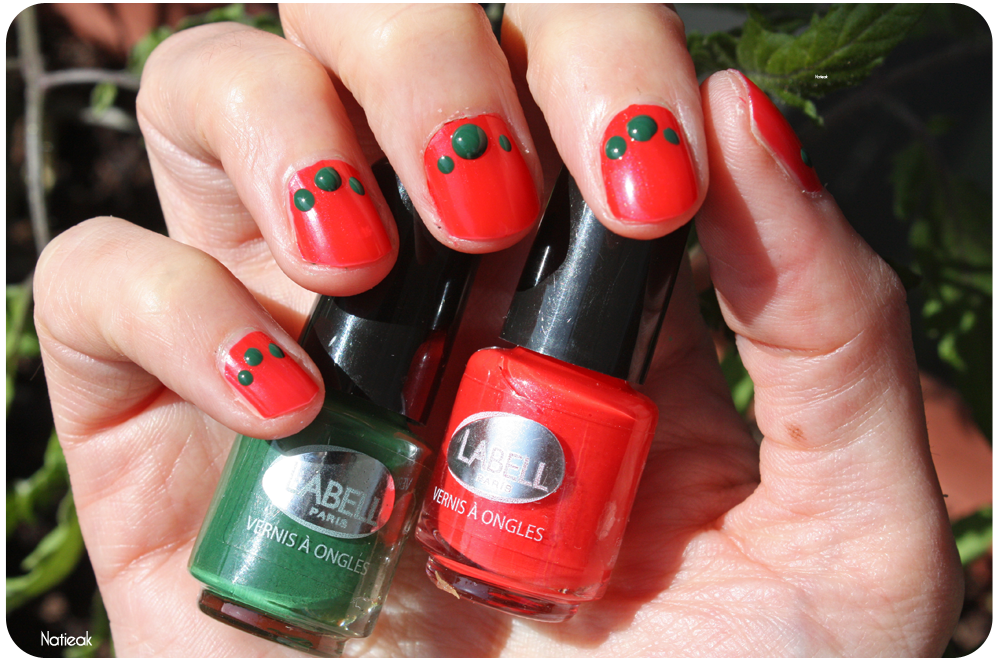 rouge Guarana et vert foncé carnaval