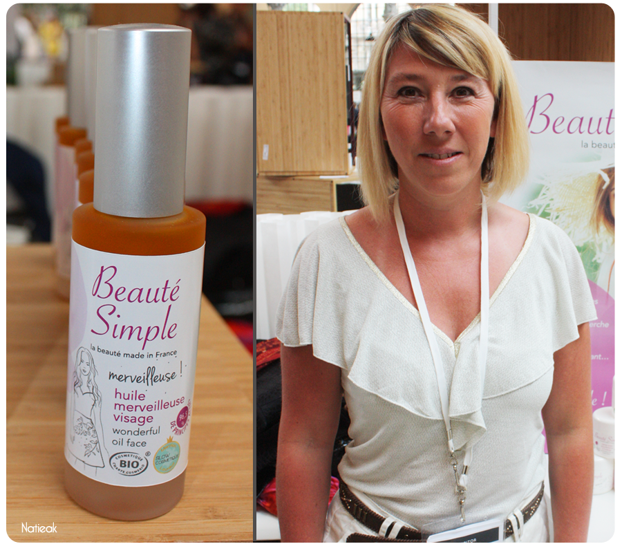 Marine la créatrice de Beauté simple et l'huile merveilleuse visage