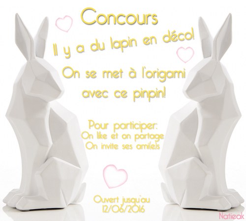  lapin origami de Becquet