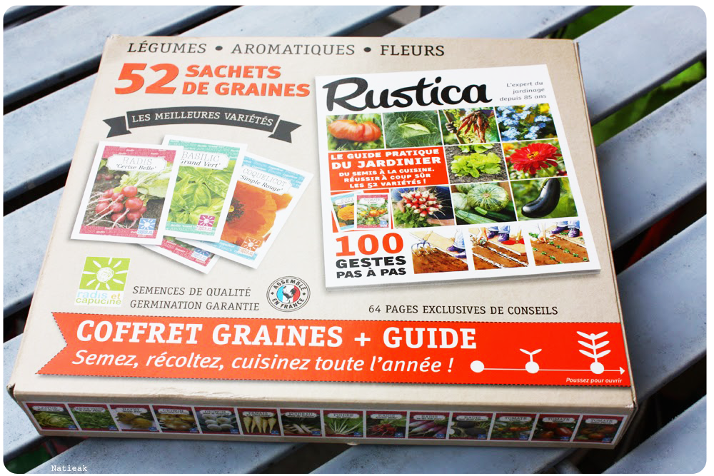 coffret 52 sachets de graines de Radis et capucine