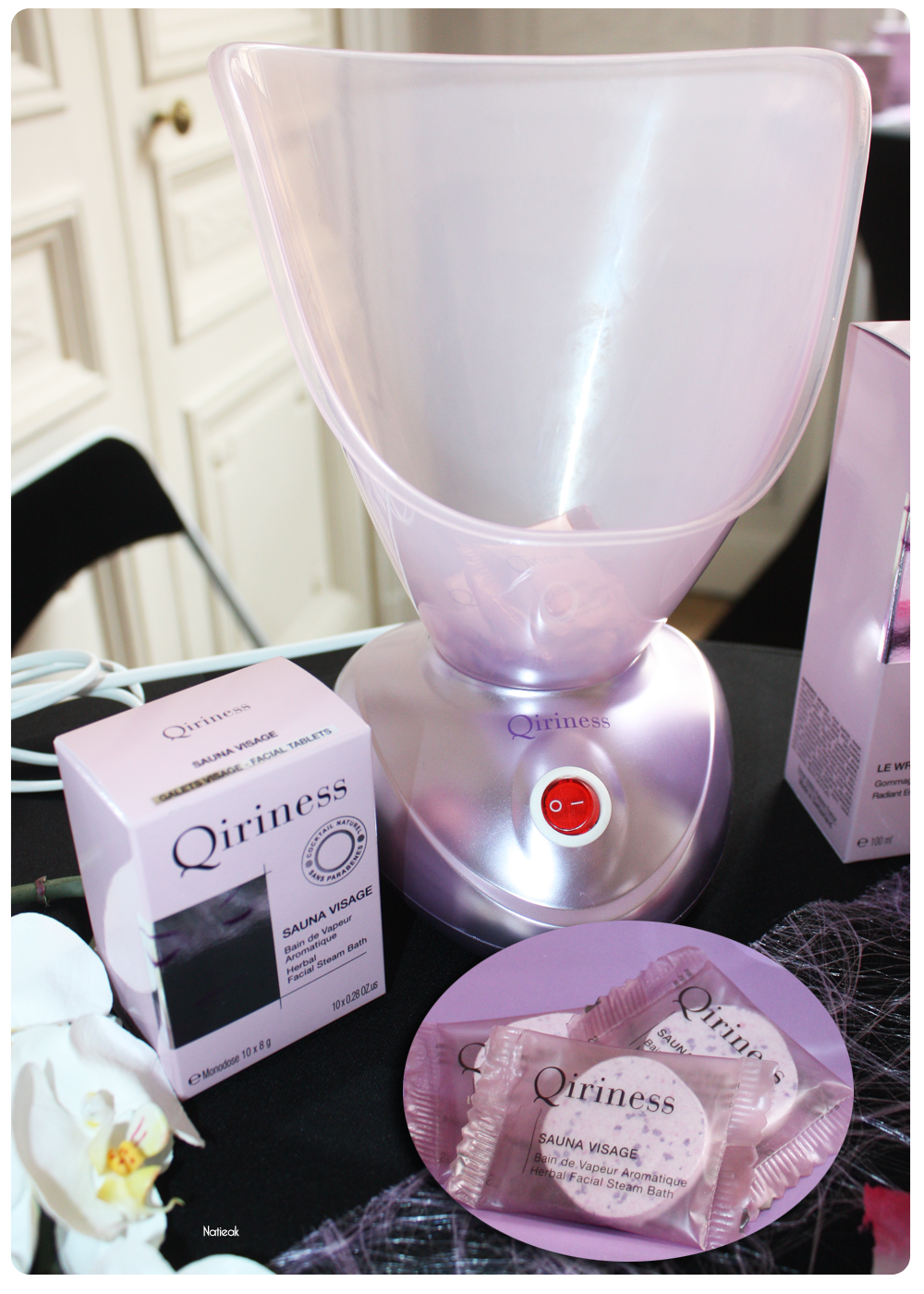 sauna visage de Qiriness