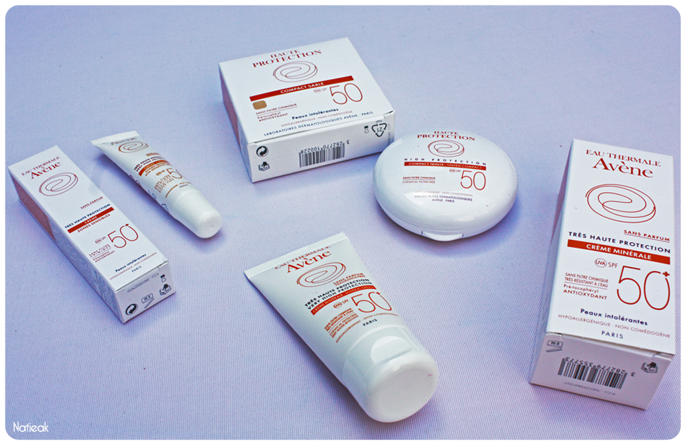 gamme minérale solaire d' Avène