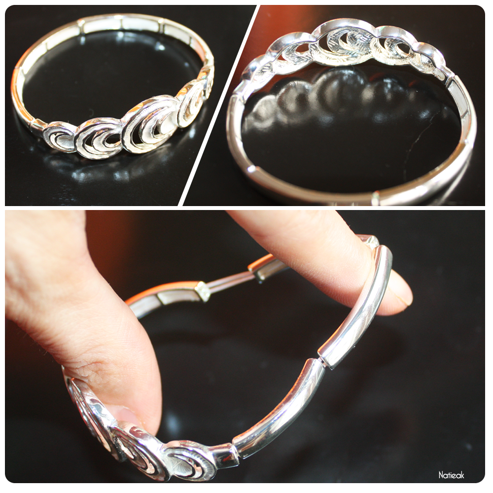 bijoux femme bracelet argenté