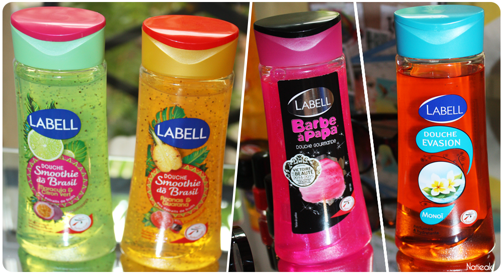 Labell smoothie do Brazill, barbapapa et Monoi douche evasion