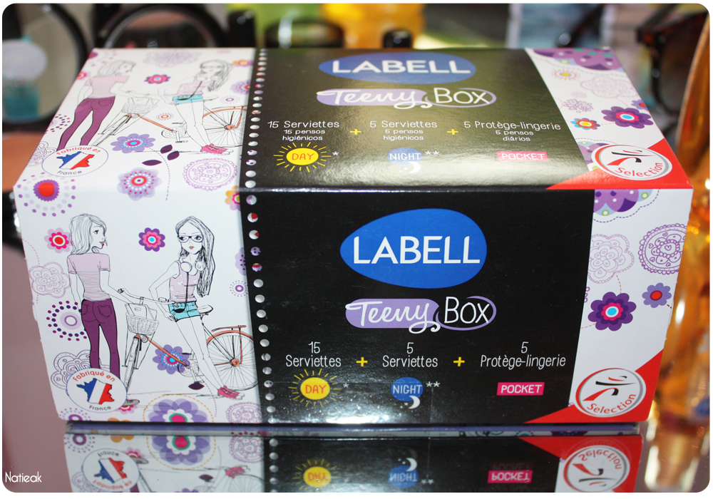 Labell pack de serviettes hygiénique Teeny box