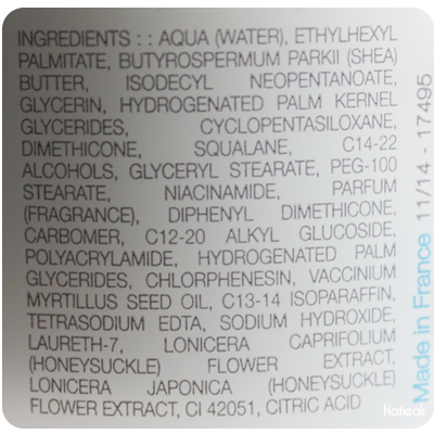 commposition du baume SOS Après-soleil de Saint-Gervais Mont Blanc