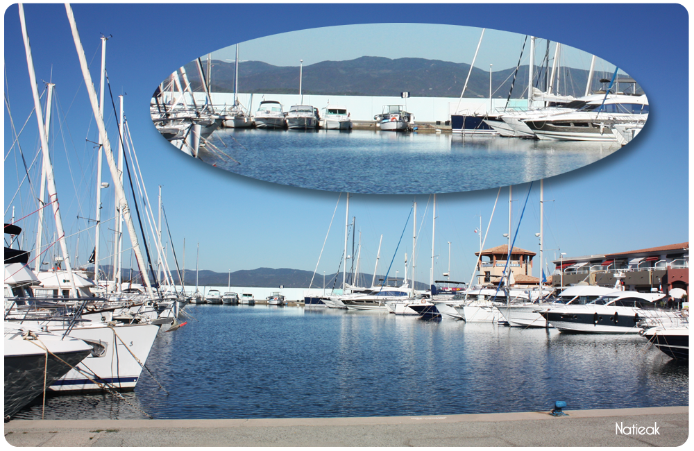 port de Santa Lucia mur trompe oeil de Saint-Raphaël