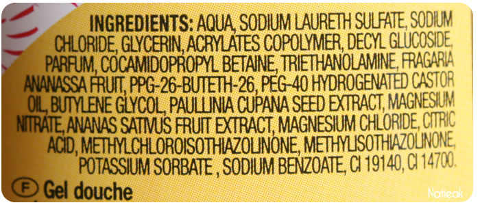 composition du Smoothie do Brazil Ananas&Guarana de Labell