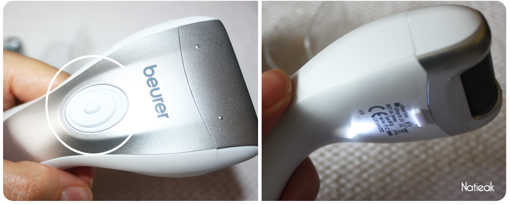 mise ne fonctionnement de la ponceuse électrique pour pieds de Beurer