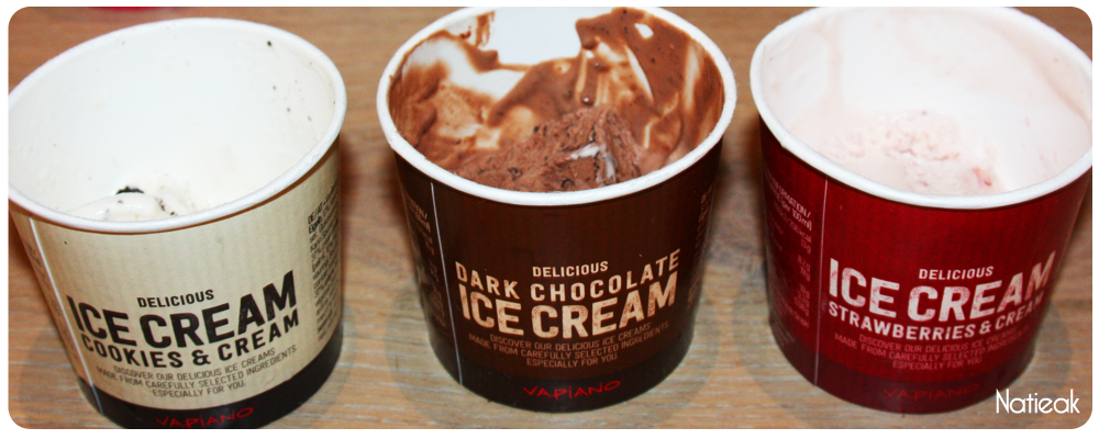 glace "cookies & cream" du Restaurant Vapiano de Bercy Village