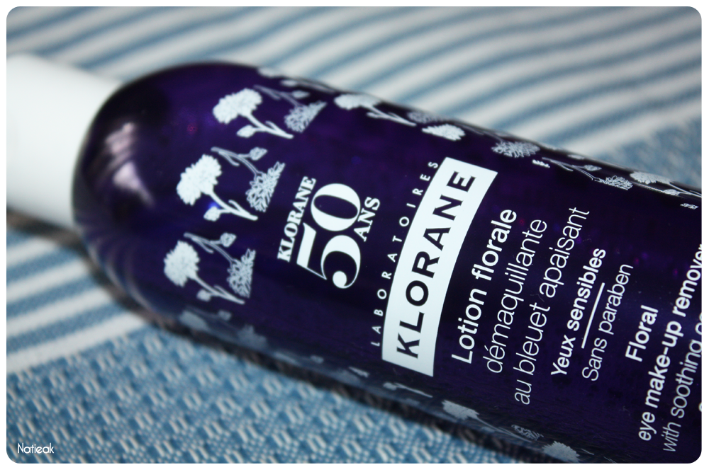 lotion démaquillante aux bleuets