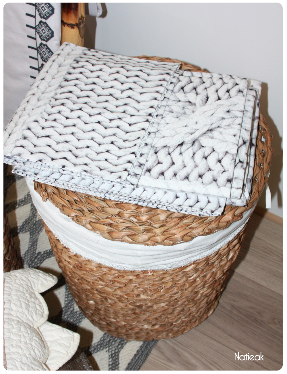 Plaid tricot de Becquet