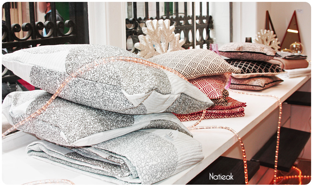 déco graphique de Becquet , créateur en linge de maison