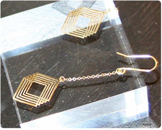 boucle d'oreille Art déco du Manège à Bijoux de E.Leclerc