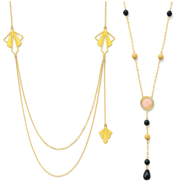 collier année folle et richesse des matières