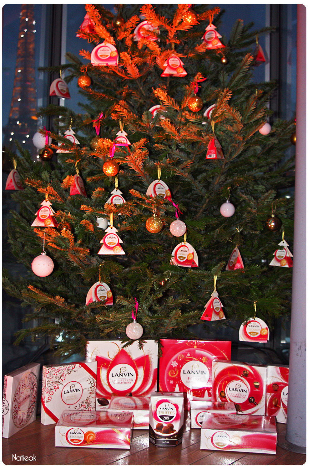 boites de chocolats au pied du sapin