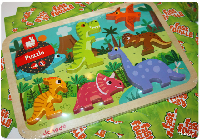 Puzzle Chunky dinosaures de Janod cadeaux de Noël pour les enfants