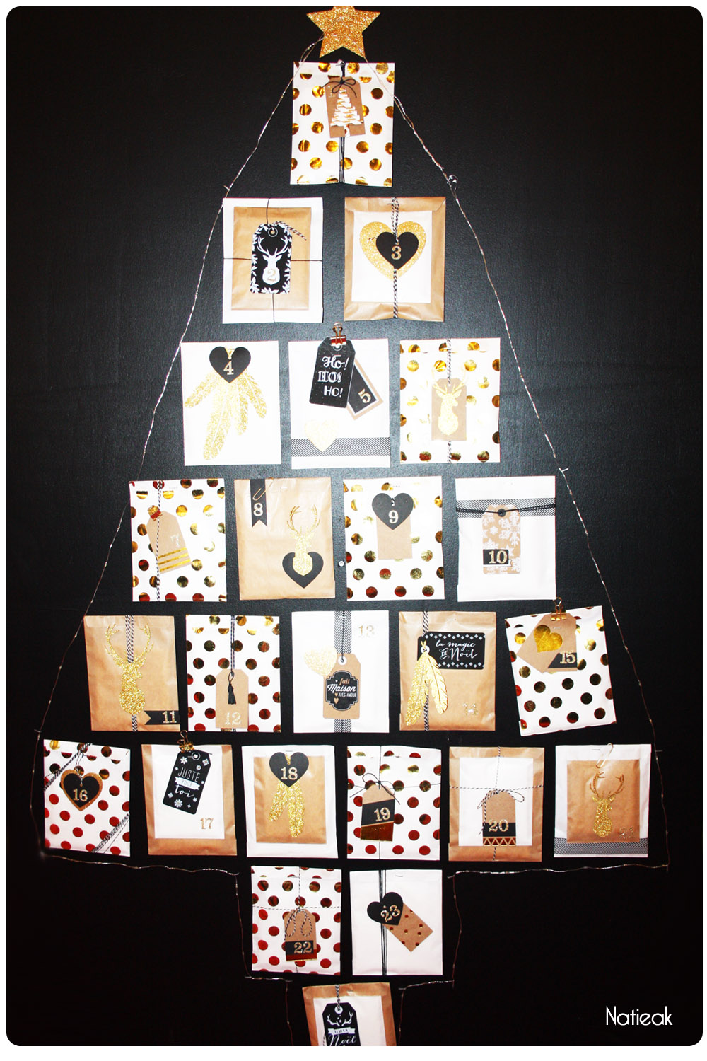 calendrier de l'avent sapin