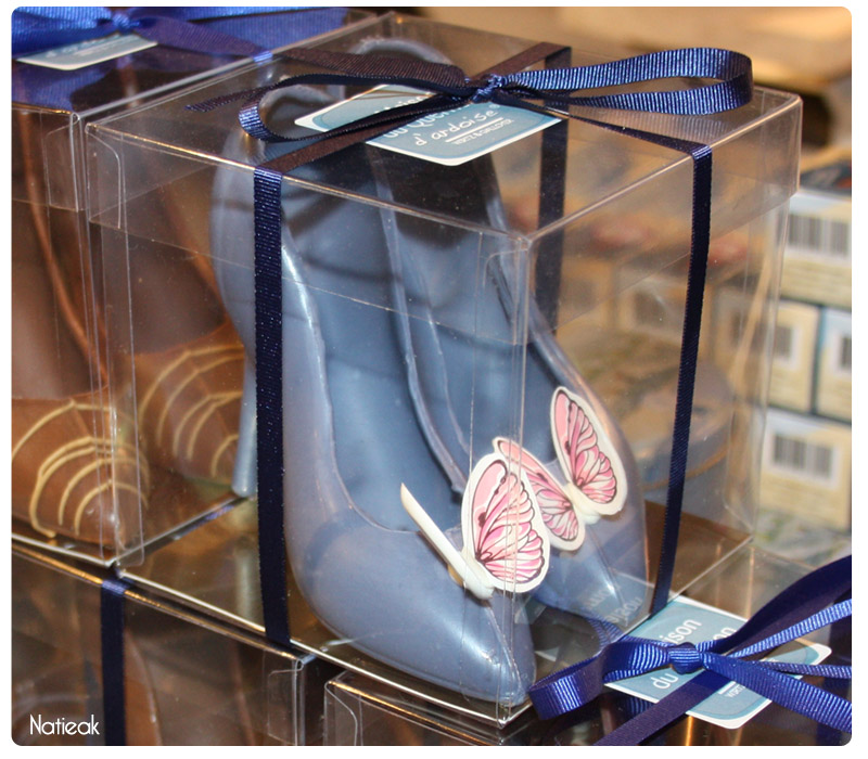 escarpin bleu de Quernons d'Ardoise