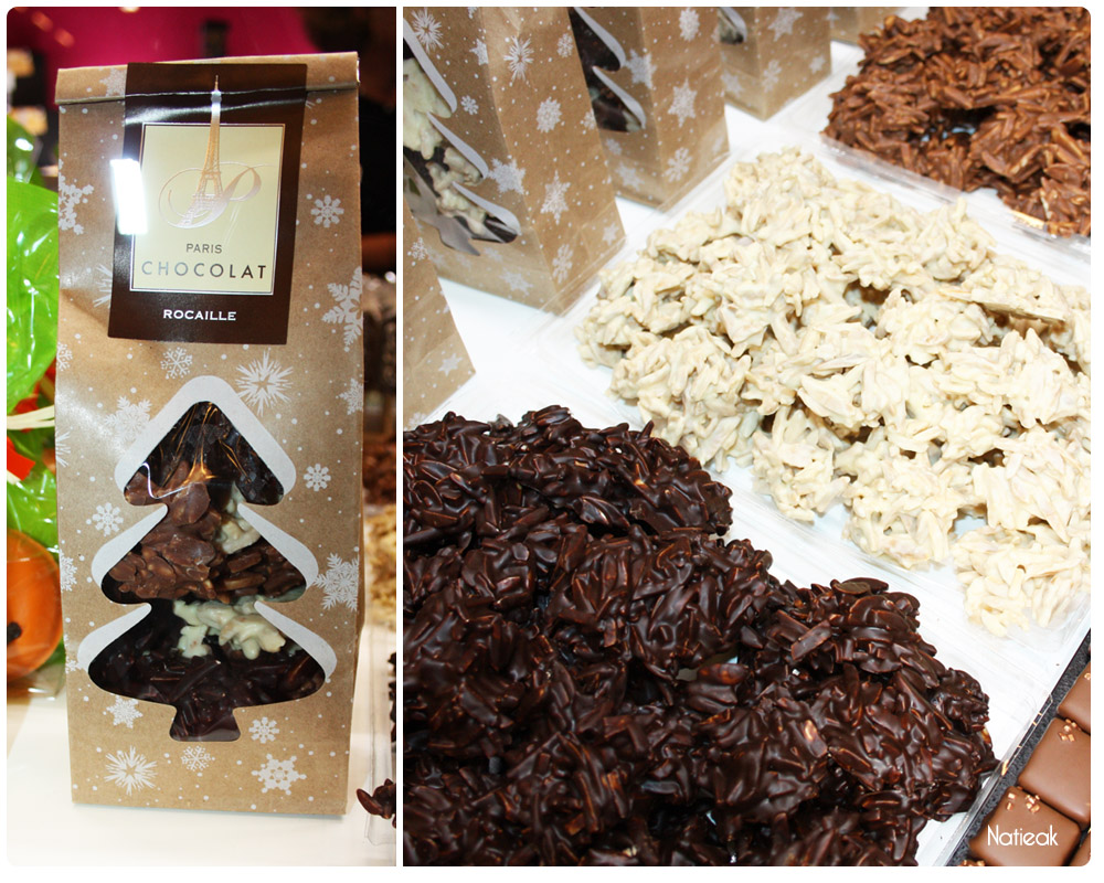 Rocaille noir, lait et blanc