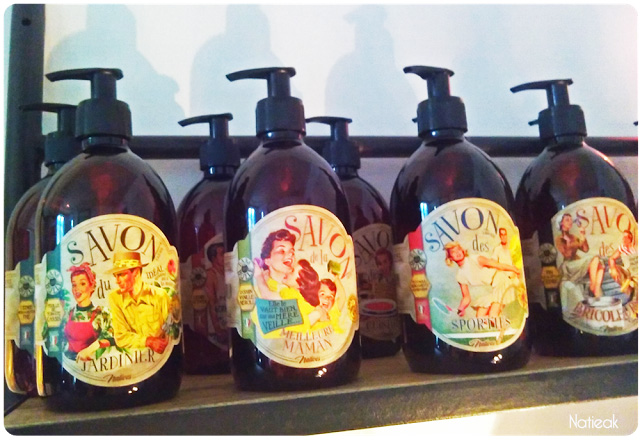 savon liquide rétro