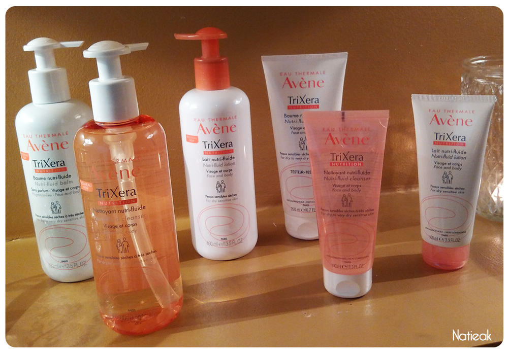 Nouveautés Avène  gamme nettoyant, baume et lait nutri-fluide